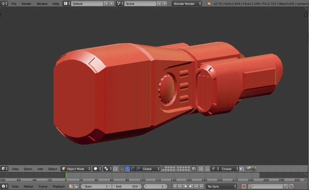 Spaceship High Poly preview image 1